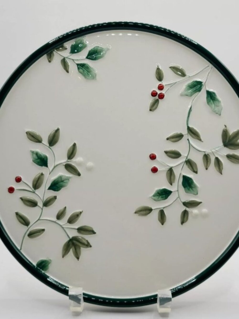 NIB Pfaltzgraff Winterberry Pattern Trivet 8" Round NEW in Box China Christmas